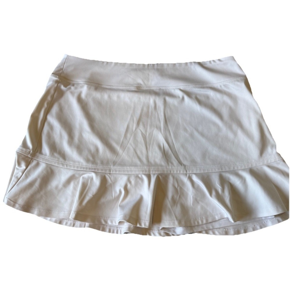 Tommy Bahama White Ruffle Hem Skort